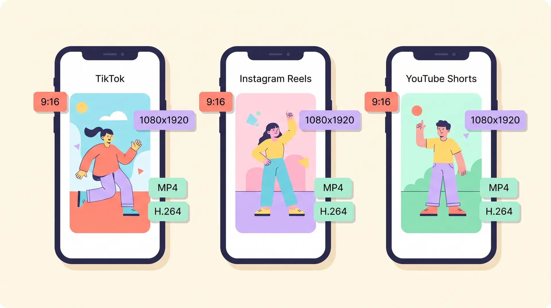How UGC deliverable specs differ: TikTok vs. Reels vs. Shorts