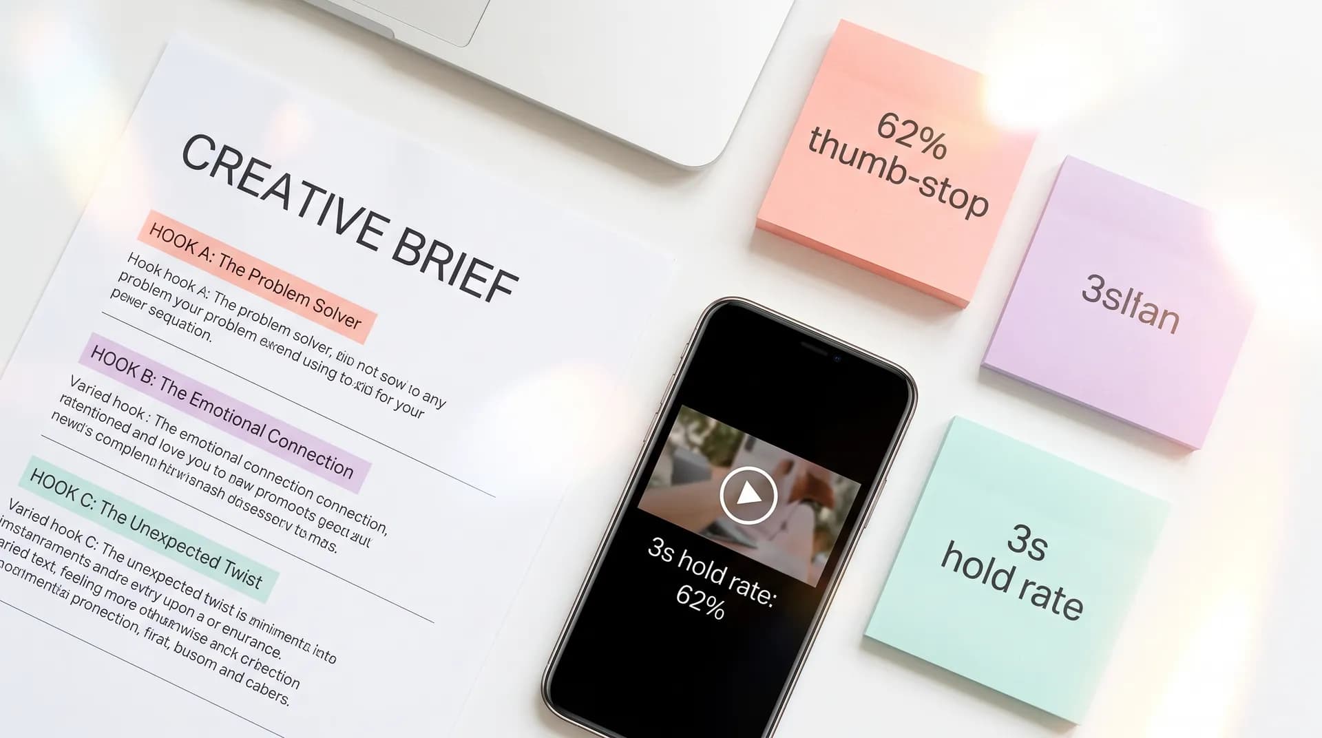 Creative brief examples for UGC hook A/B testing