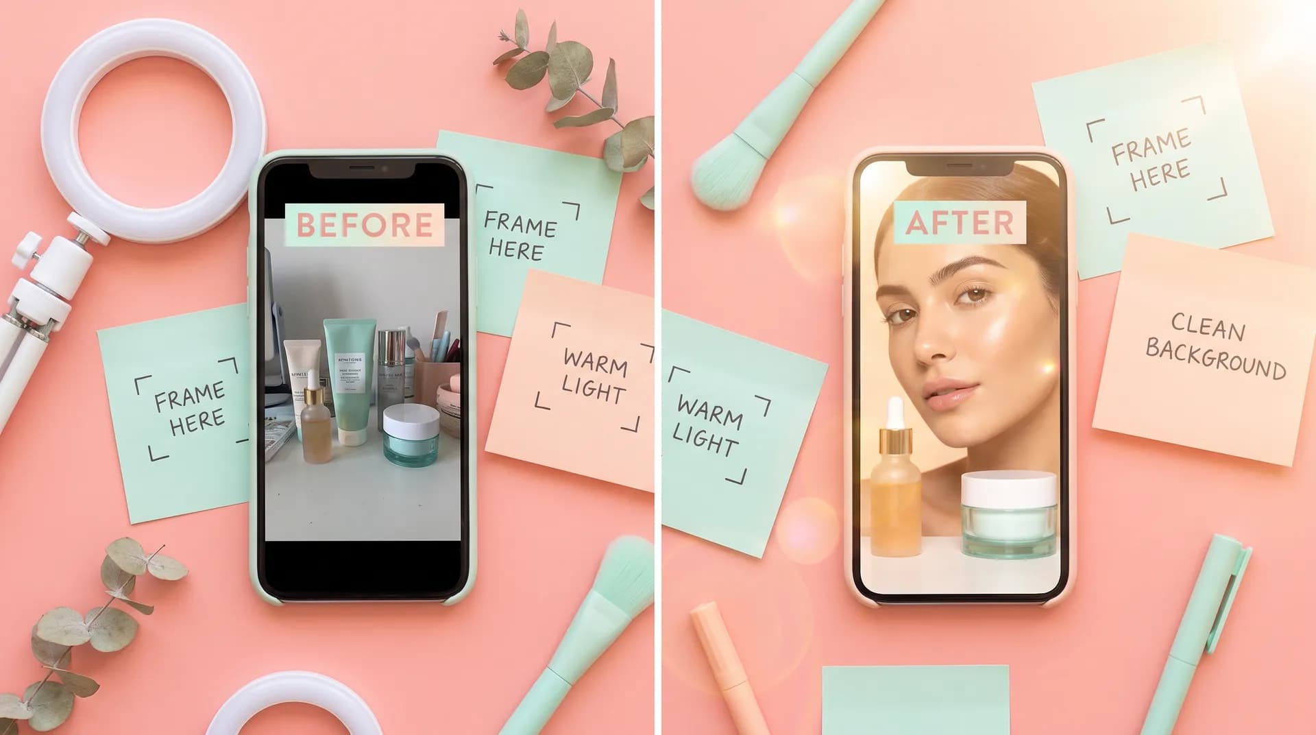 How to film a UGC before-and-after video right